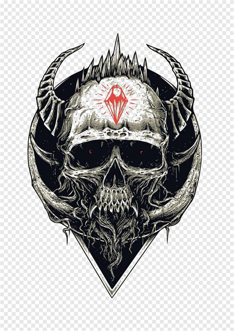 T Shirt Skull Skeleton Skulls Emblem People Png Pngegg