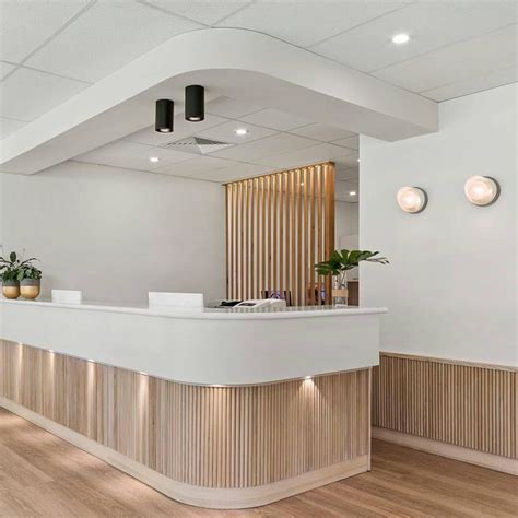 We Love The Use Of Tas Oak Dowel In This Stunning Eye Clinic Reception