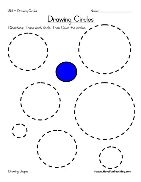 Free Printable Circle Worksheets