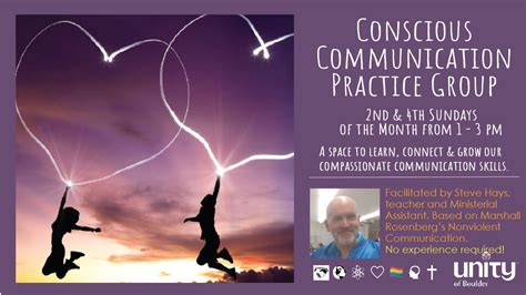 Conscious Communication Practice Group Unity Of Boulder Spiritual Community