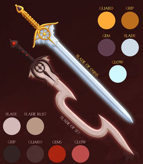 Blade Of Osiris And Blade Of Set By Sphinxluvduvwuv Fur Affinity