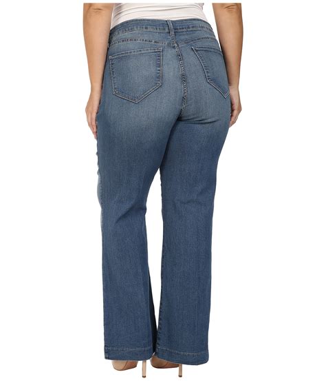 Nydj Plus Size Plus Size Addison Wide Leg Trouser Jeans In Istanbul