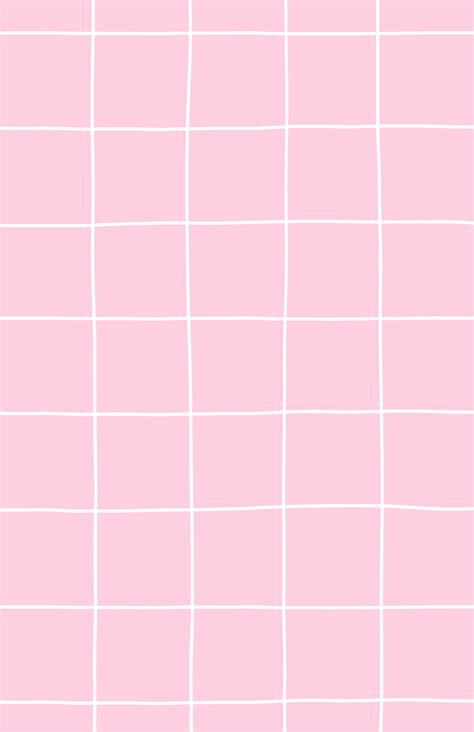 Pink Grid Wallpaper Aesthetic