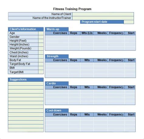 Training Plan Template Check More At Https Nationalgriefawarenessday