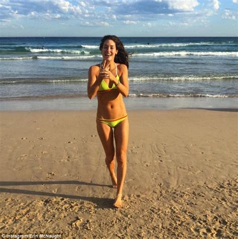 Erin Mcnaught Flaunts Her Stunning Physique In A Skimpy Two Piece Daily Mail Online