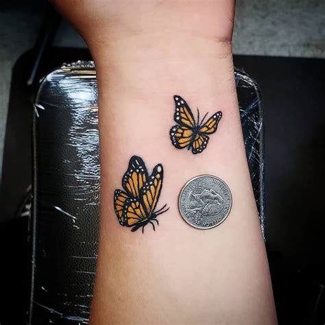 Monarch Butterfly Tattoo Wrist