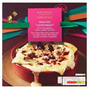 Spoon the mixture into the prepared cake tin and bake in the oven for 1 hour, until a skewer comes out clean. Waitrose Christmas Baking Camembert Cranberry Cherry Nut ...