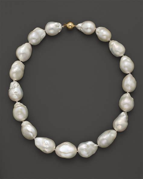 Bloomingdale S Baroque Freshwater Pearl Necklace In K Yellow Gold Fine Jewelry