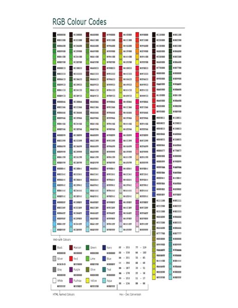 Km Designs Rgb Color Chart Color Palette Challenge Co