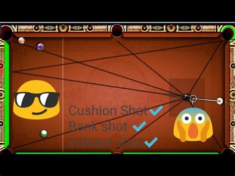 Users can participate in player vs player game or play tournament and win in game. 8 ball pool cushion shot, bank shot, indirect shot ...