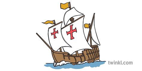 Christopher Columbus Schip Santa Maria Ontdekkingsreiziger Man Geschiedenis