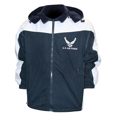 Us Air Force Reversible Two Tone Windbreakerfleece Jacket Military