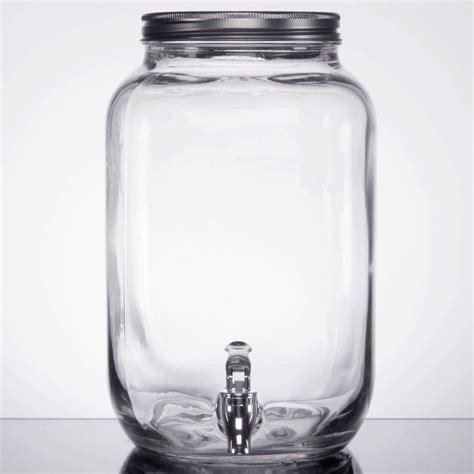 Core 2 Gallon Mason Jar Glass Beverage Dispenser