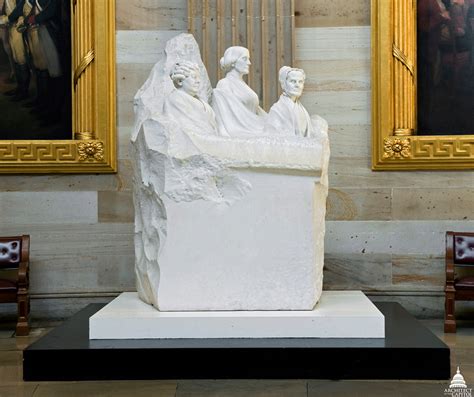 portrait monument to lucretia mott elizabeth cady stanton and susan b anthony architect of