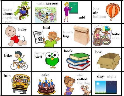 Free To Print Picture Sight Words 3rd Grade 3 Dolch Fry Flash