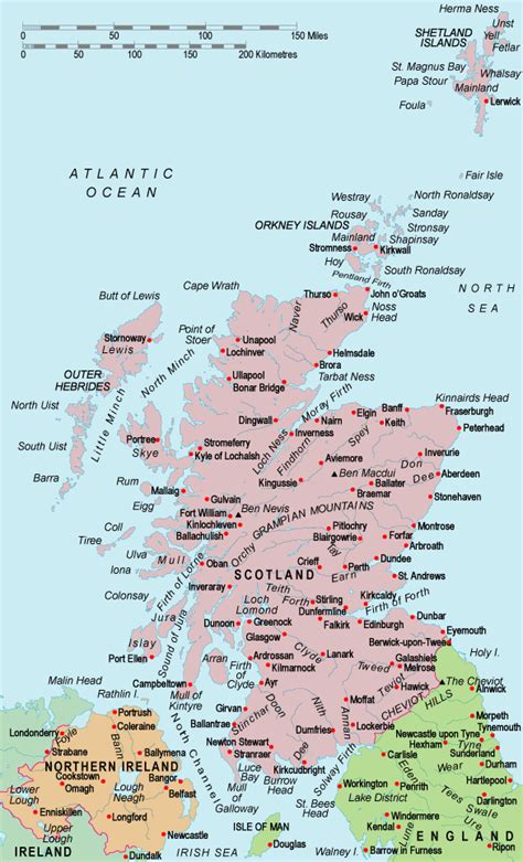 Scotland Map Maps Of Scotland