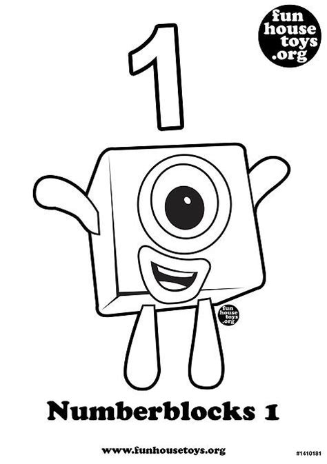 Numberblocks Colouring Pages