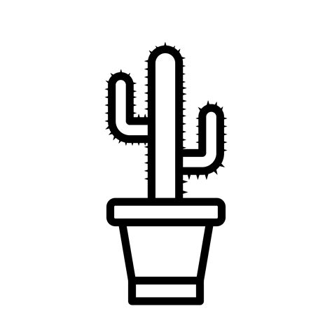 Cactus Vector Icon 355718 Vector Art At Vecteezy