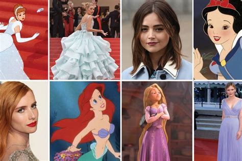 Disney Princesses In Real Life Disney Celebrity Lookalikes Glamour Uk