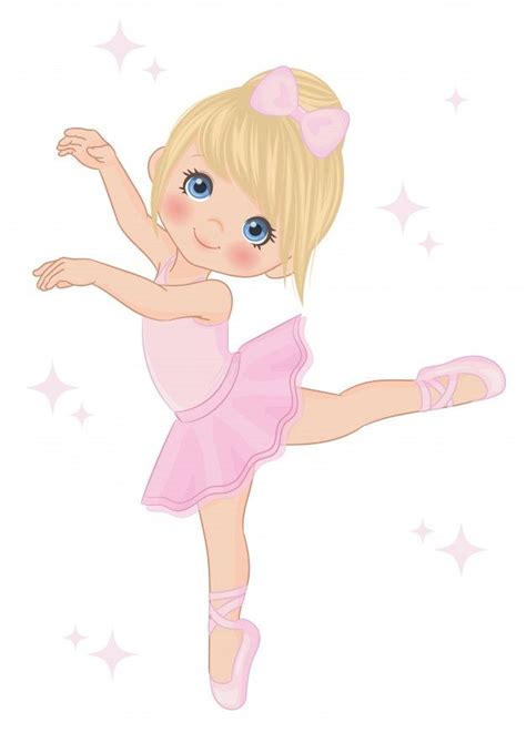 Cute Little Ballerina Dancing In 2020 Ballerina Cartoon Little