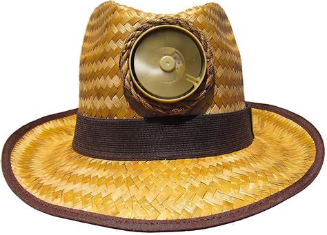 Fedora Sun Hat Cooling Solar Powered With Fan Brown Straw Cool Upf 50