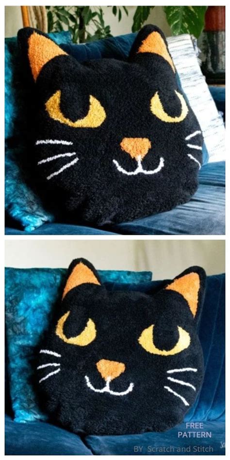Diy Cat Face Pillow Free Sewing Patterns And Tutorials Cat Pillow