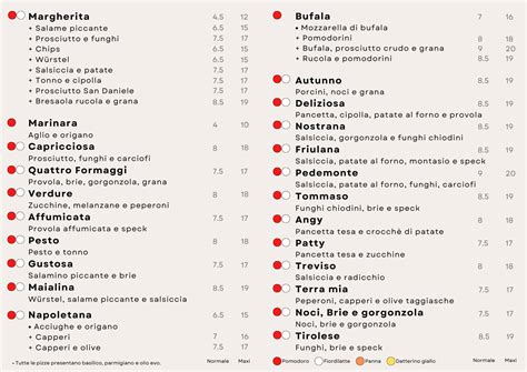 Menu At Pizzeria Acqua E Farina Sacile