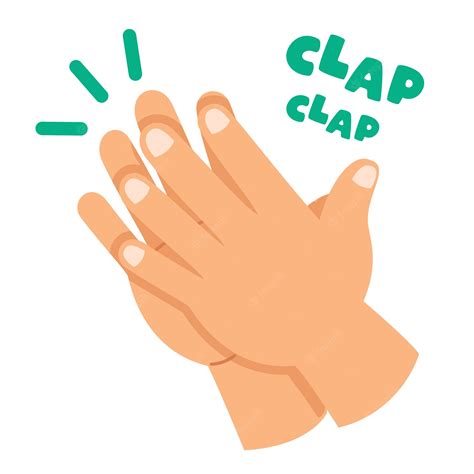Premium Vector Cartoon Concept Of Clapping Hands