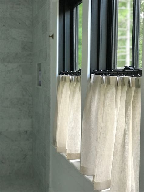 Custom Linen Cafe Curtains Made To Order Fabric Included Etsy Cafe