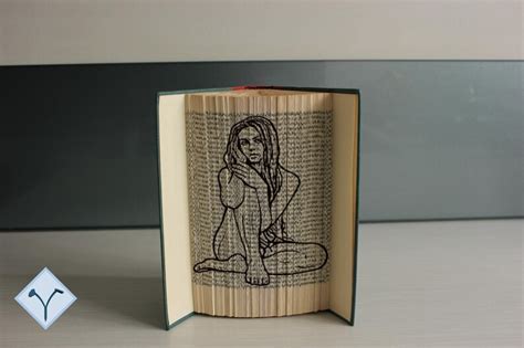 Nude Naked Woman Sexy Girl Folded Books Engraved Images Etsy Ireland