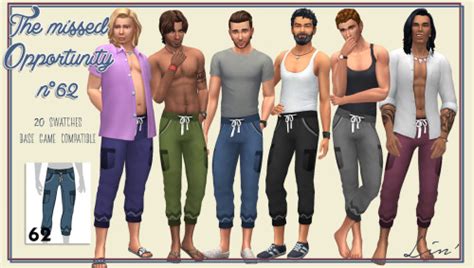 Pantalons Missed Opportunity Téléchargements Sims 4 Amazsims