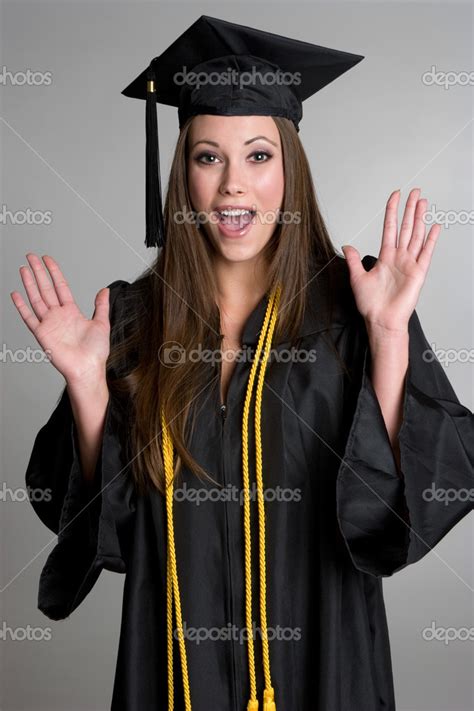 Mujer De Graduación Fotografía De Stock © Keeweeboy 3733935