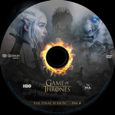 Whether you're starting for the first time or looking to dive deeper, we've got you covered. CoverCity - DVD Covers & Labels - Game of Thrones - Season 8; disc 4