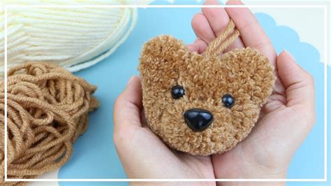 Как сделать Мишку Помпон 🐻🧶 Charm Teddy Bear Pompon Idea 🧶🐻diy