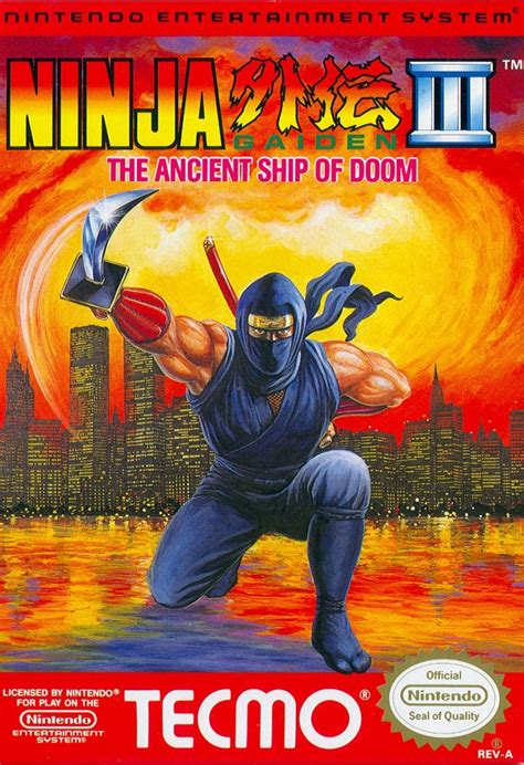 Ninja Gaiden Iii The Ancient Ship Of Doom 1991 Box Cover Art Mobygames