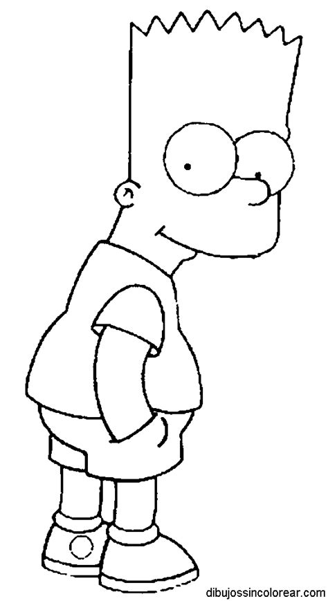 Bart Simpson Para Pintar Dibujos De Los Simpson Para Colorear Faciles