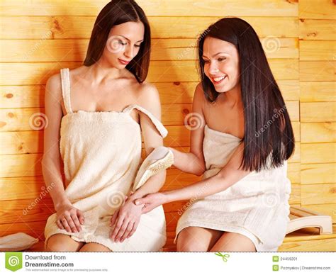 Girl In Sauna Stock Image Image Of Relaxation Beauty 24459201