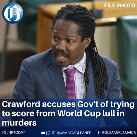 Jamaica Gleaner Opposition Senator Damion Crawford Has