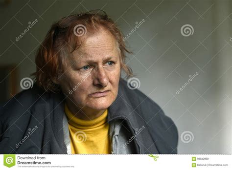older woman with depression stock image image of sadness wrinkles 93830969