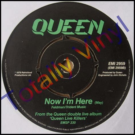 Totally Vinyl Records Queen Love Of My Life Live Now Im Here