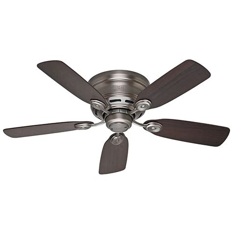 Proud 42 white ceiling fan. 42-Inch Hunter Fan Low Profile Antique Pewter Ceiling Fan ...