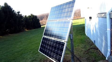 The perfect solution for mounting my new solar panel appeared to be by ordering the renogy pole mount available here on amazon. Cool DIY Video : How to set up your own Off Grid 300W ...