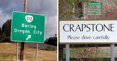These Towns Have The Most Awkward And Embarrassing Names Would You
