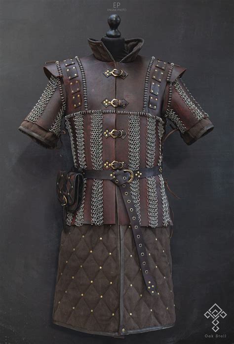 Witcher inspired chainmail and leather armor Одежда в стиле фэнтези