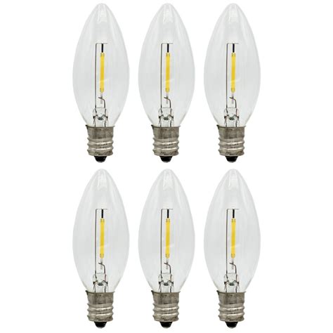 6 Pack Led Replacement Light Bulbs For Electric Candle Lamps Window