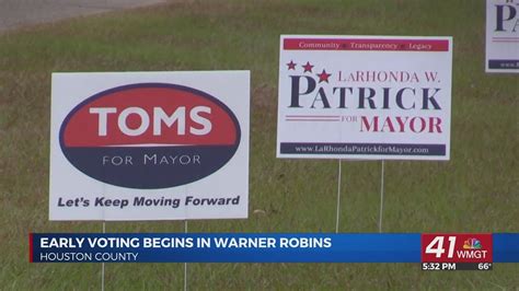 Early Voting Begins For Warner Robins Mayoral Runoff Election Youtube