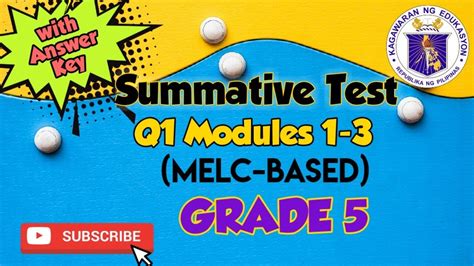 Summative Test Grade 5 Melc Based Quarter 2 Mobile Legends