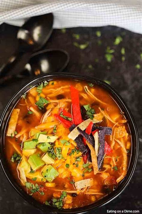 Garnish with fresh tortilla strips or. Crockpot chicken tortilla soup recipe - Easy and Budget ...