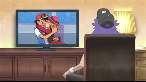 Pokemon Quest Leon Watches Ash And Serena Win By Willdinomaster55 On Deviantart