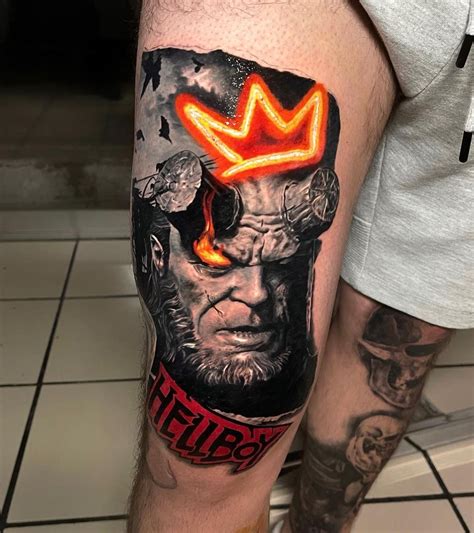 𝔅𝔬𝔡𝔦 𝔦𝔫𝔨 𝔄𝔯𝔱𝔦𝔰𝔱s Instagram Photo Hellboy Tattoo Realistic Tattoo